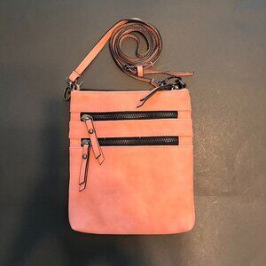 Pink Crossbody Man‎ Made Materials NWOT